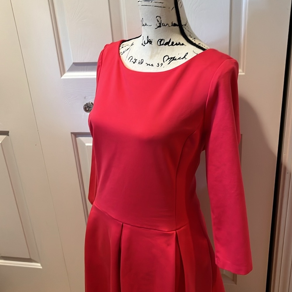 Banana Republic Ponte fitted dress in heart throb pink - Picture 5 of 10